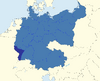 Map of Alsace-Lorraine 1945-1991