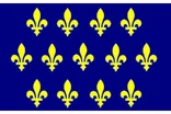 Flagge der Neufrankreich Kolonie 17. Jhdt.