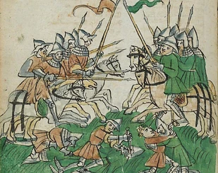 Early 13th Century  depiction depiction of the 1242 Efseivian expedition.
