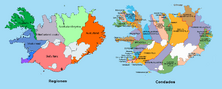 Islandia admin map