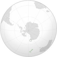 Location of the Balleny Islands
