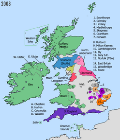 Map of the former UK in 2012