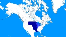 Location of Louisiana