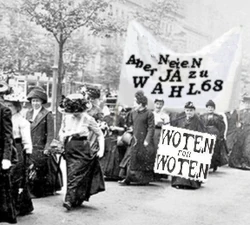 Frauenaufmarsch, München Mai 1968