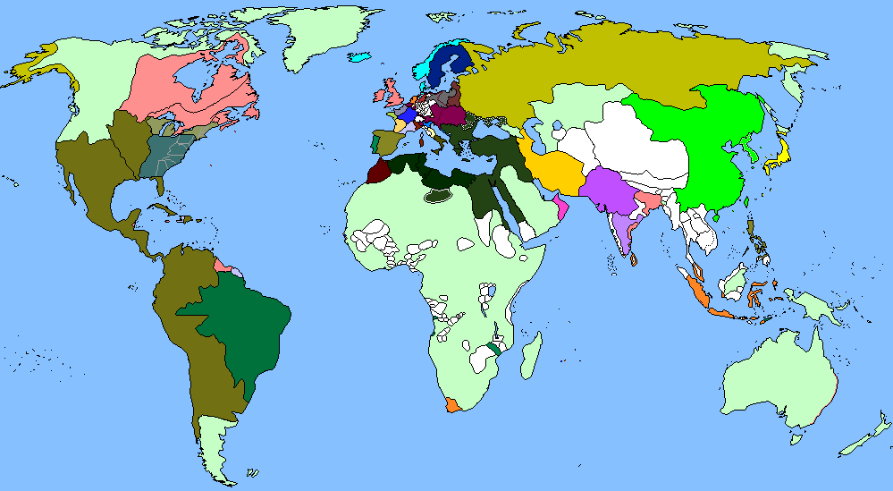 Карта мира 1796 года