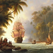 A portrait portraying Malian arrival in Muqaddas.