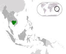 Location of Cambodia