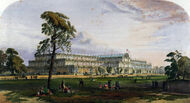 Crystal Palace from the northeast from Dickinson's Comprehensive Pictures of the Great Exhibition of 1851