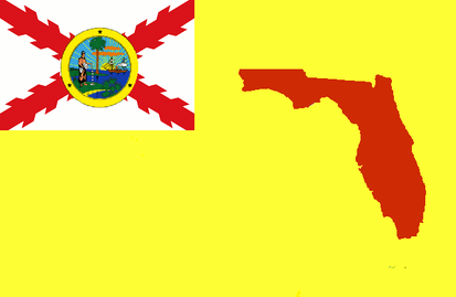 Flagge der spanischen Kolonie Florida