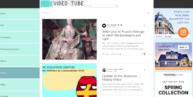 A blog feed on Video Tube.