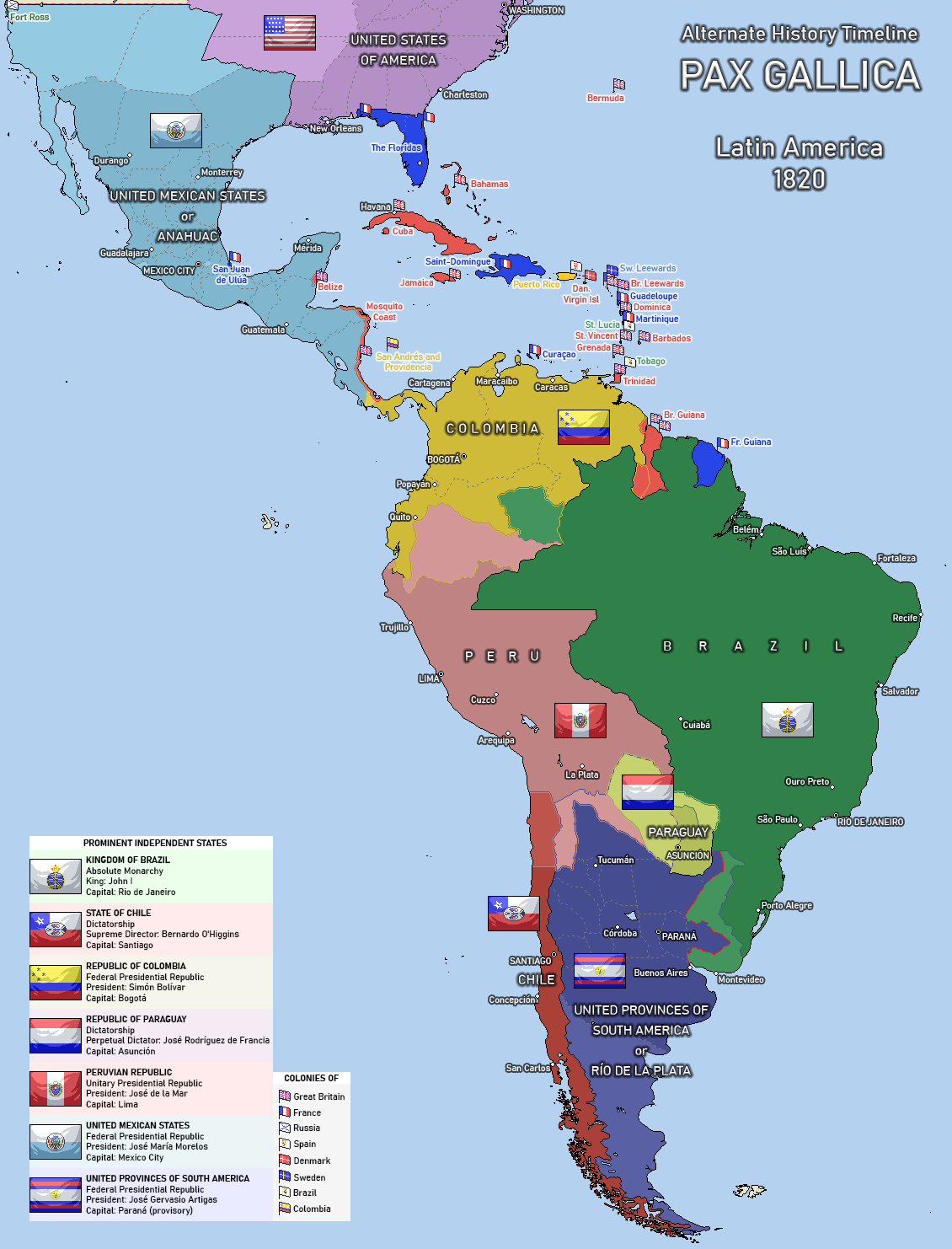 Latin American Wars of Independence (Pax Gallica) | Alternative History ...