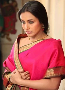 Actress Rani Mukerji in a promotional still from her role in Maa ka Pyaar, about a Calcutta woman whose son was in England on Doomsday and whose husband is killed in a subsequent food riot. The movie follows her struggle to survive in the chaos of post-Doomsday India