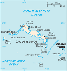 Location of Turks and Caicos Islands