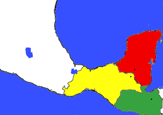 The Yucatan States of the end of this time period.