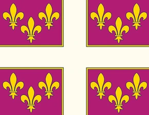 Flagge französische Kolonie Neu Aquitanien 1725-1830