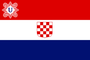 Flagge des Unabhängigen Staates Kroatien 1941-1945