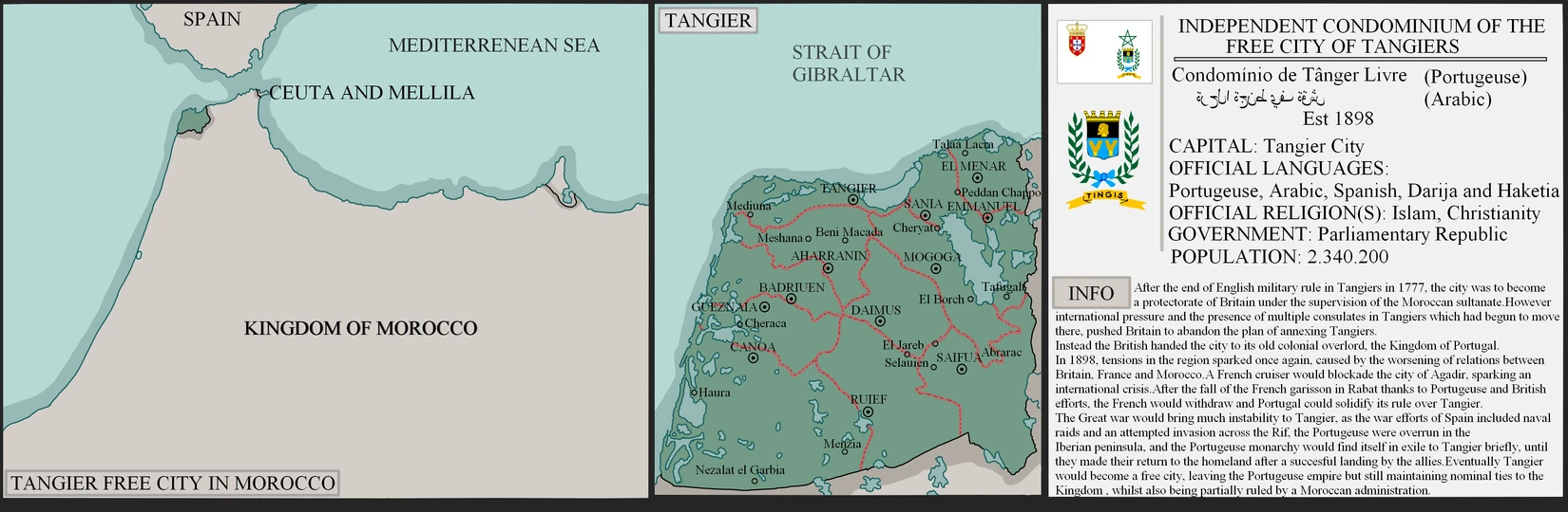 Map of Tangier 2023