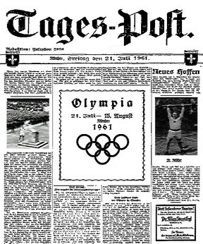 Münchner Tages-Post, Olympiasonderausgabe 21