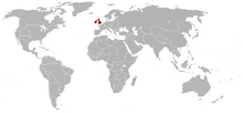 Location of the United Kingdom