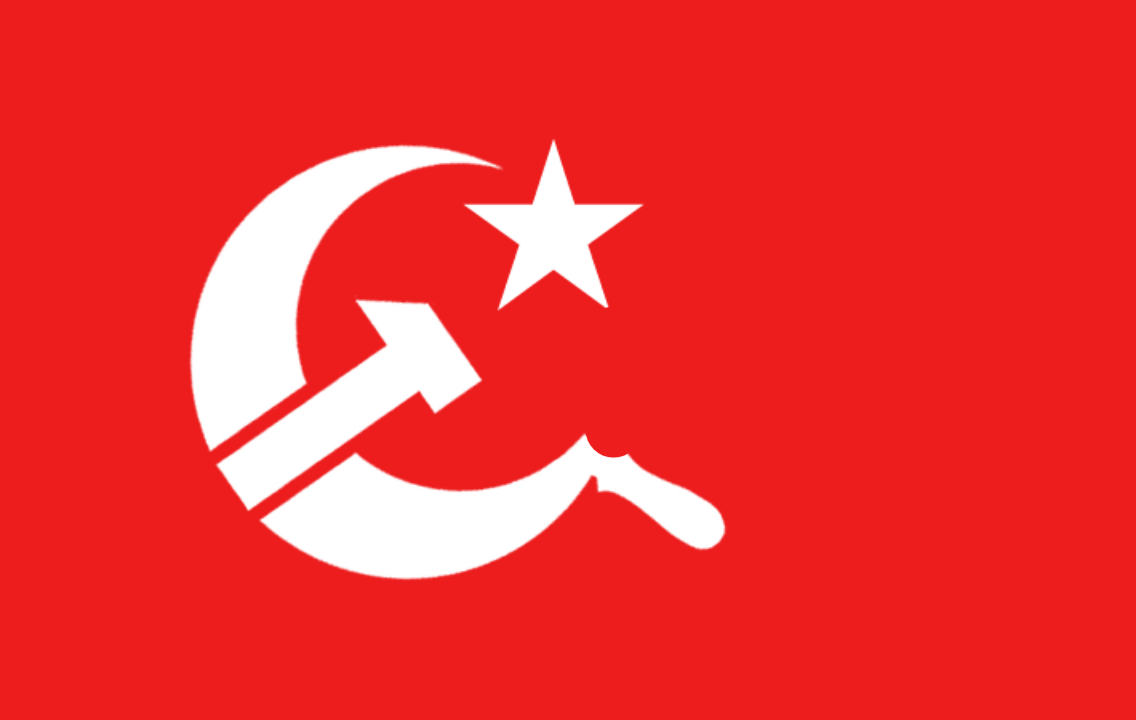 Народная социалистическая партия. Флаг Коммунистической Турции. Флаг социалистической Турции. Альтернативный флаг Турции коммунизма. Флаг Коммунистической партии Турции.