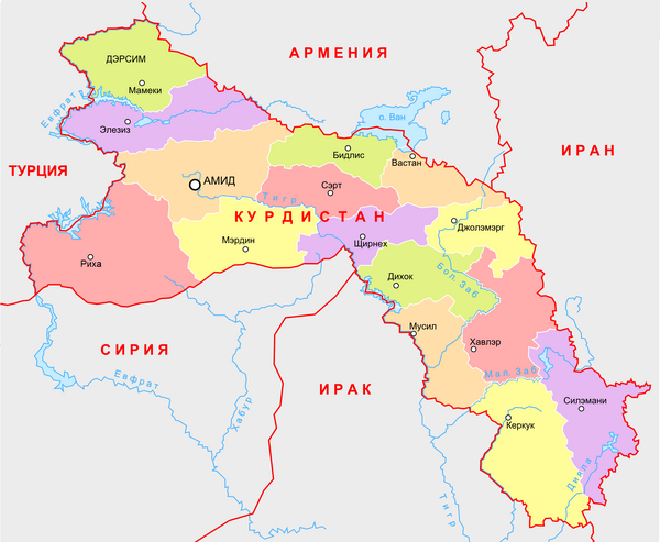 АдмКарта Курдистана