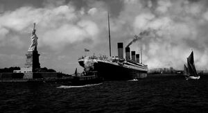 RMS Titanic arrival in New York CIty