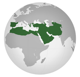 Карта Арабского халифата 730