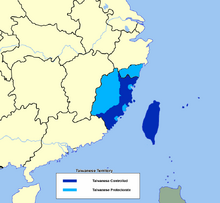 Location of Taiwan