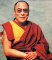 The Dalai Lama, theocratic monarch of Tibet