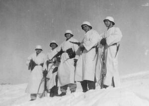 Wehrmacht soldiers Winter Camouflage Eastern Front