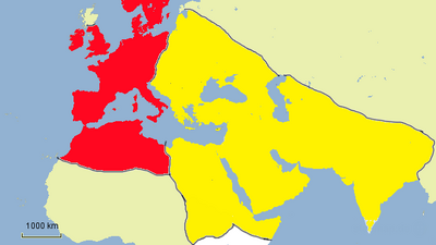 Das punische Reich und das Alexanderreich um 250 nach Christus