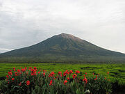 Mount Kerinci as seen from Kayu Aro