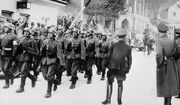 Anschluss 1938 - German troops marching into Austria