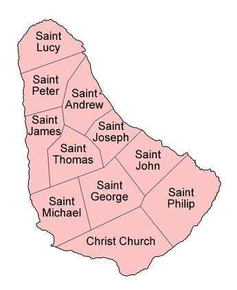 Barbados parishes english