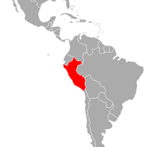 Localización de Perú