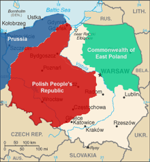 Location of Commonwealth of East Poland