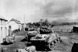 Tanques argentinos en el sur de Chile.