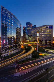 La Défense at night, 24 June 2014