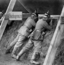 Beobachtungsposten preußischer Soldaten an der deutsch-polnischen Grenze 1931