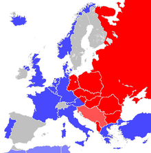 Europa mapa 1951