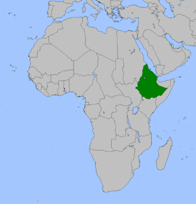 Location of Ethiopia
