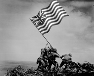 The "Raising the Flag over Iwo Jima".