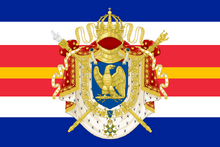 Flagge der französisch-spanischen Personalunion