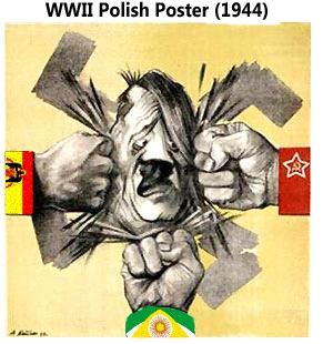 Soviet Propaganda poster during World War II.