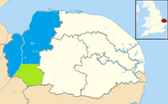 Blue = Holland, Green = Woodbridge