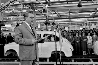 Ранкович на автозаводе в Крагуеваце