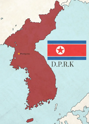 Carte de Corée (sous RPDC)