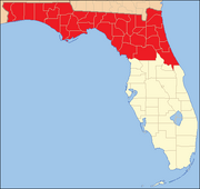 Northern Florida Map