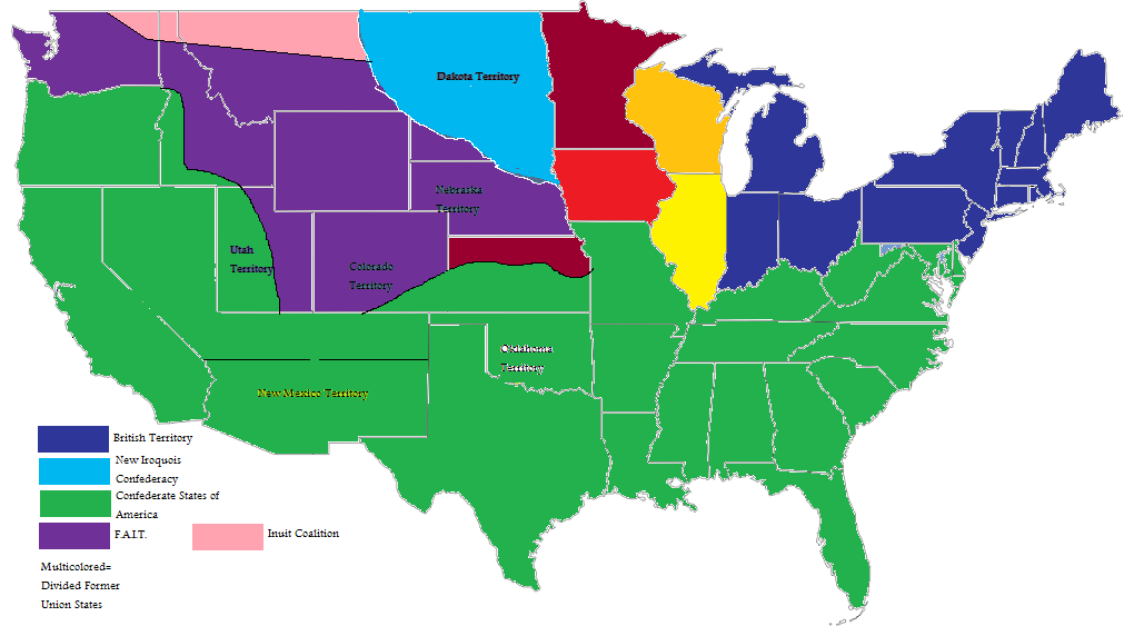 confederate and union states