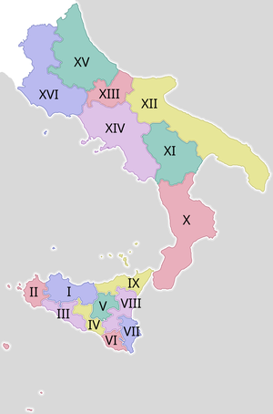 Regioni of the Sicilian Republic